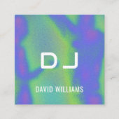 Music Party DJs Singer Songwriter QR Code Quadratische Visitenkarte (Vorderseite)