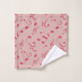 Music pattern badhandtuch set (Waschlappen)