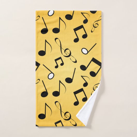 Music pattern badhandtuch set (Handtuch)