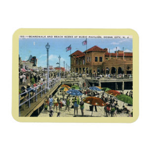 Music Pavilion, Ocean City, NJ Vintag Magnet