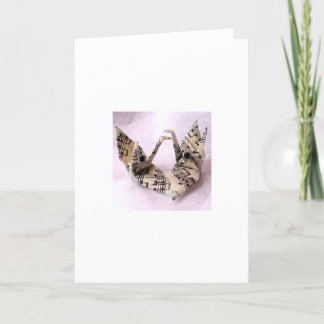 Music Peace Cranes Feiertagskarte