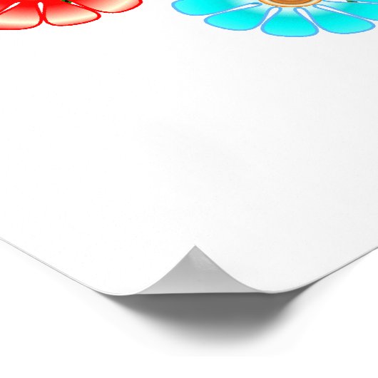 Music Peace Liebe Poster (Ecke)