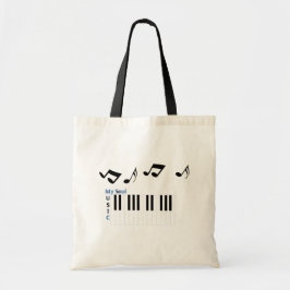 Music Piano Key Musiknote Music Bag Tragetasche