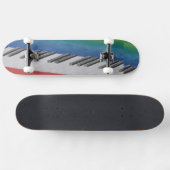 Music Piano Keys Notes Teacher Destiny Instruments Skateboard (Horizontal)