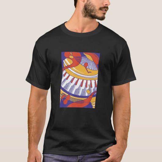 Music Piano Prints for Living Room T-Shirt (Vorderseite)