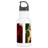 Music Piano Rose Noten Lehrer Instrumente Edelstahlflasche (Rückseite)