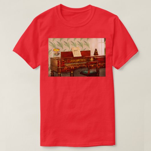 Music Piano Square Baby Grand T-Shirt (Design vorne)