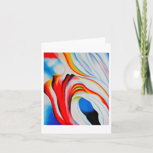Music Pink and Blue, Georgia O'Keeffe, Fine Art Karte