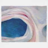 Music Pink and Blue von O'Keeffe Fleecedecke (Vorderseite (Horizontal))