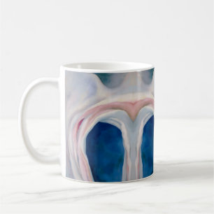 Music Pink and Blue von O'Keeffe Kaffeetasse