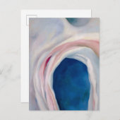 Music Pink and Blue von O'Keeffe Postkarte (Vorne/Hinten)