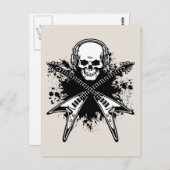 Music Pirate 3 Postkarte (Vorne/Hinten)