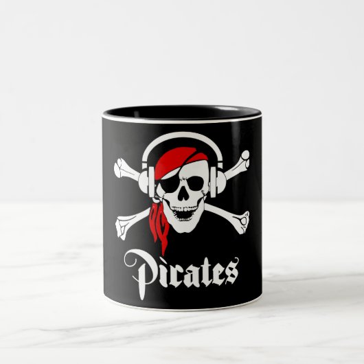Music Pirates Zweifarbige Tasse (Mittel)