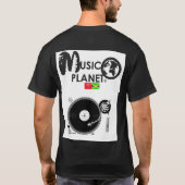 MUSIC PLANET Basic Dark T - Shirt (Rückseite)