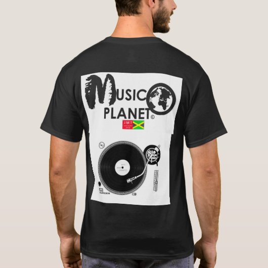 MUSIC PLANET Basic Dark T - Shirt (Rückseite)