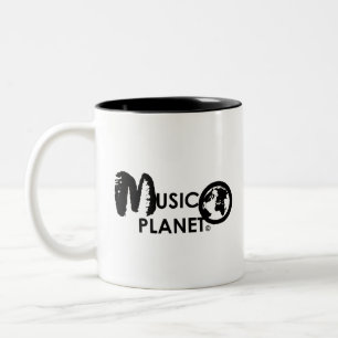 MUSIC PLANET MERCH ZWEIFARBIGE TASSE