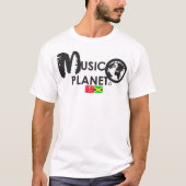 MUSIC PLANET neuer Men's Basic T - Shirt (Vorderseite)