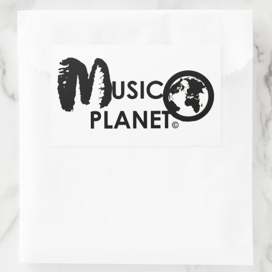 MUSIC PLANET Rectangle Stickers (Tasche)