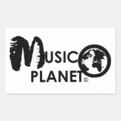 MUSIC PLANET Rectangle Stickers (Vorderseite)