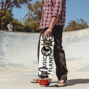 MUSIC PLANET Skateboard, 7¾" Deck Skateboard