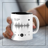 Music Player Artist und Song Personalisiert White Zweifarbige Tasse