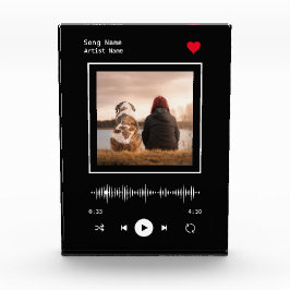 Music Player Artist und Song Personalisiertes Foto