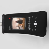 Music Player Artist und Song Personalisiertes Foto Golf Headcover (Vorderseite)