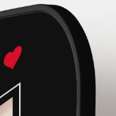 Music Player Artist und Song Personalisiertes Foto Pickleball Schläger (Linke Seite)