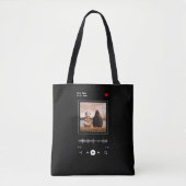 Music Player Artist und Song Personalisiertes Foto Tasche (Vorderseite)