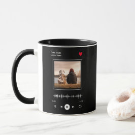 Music Player Artist und Song Personalisiertes Foto Tasse