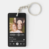 Music Player Besties Friendship Foto Schlüsselanhänger (Rückseite)