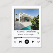 Music Player Ferienwohnung Visitenkarte (Vorderseite)