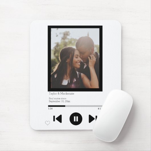 Music Player First Dance Foto Mousepad (Mit Mouse)