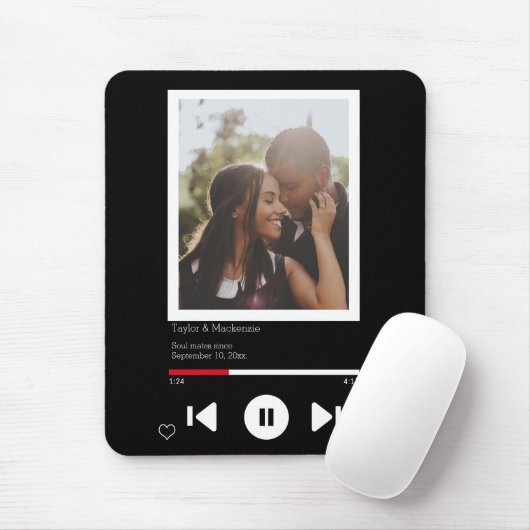 Music Player First Dance Foto Mousepad (Mit Mouse)