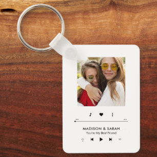 Music Player Foto Frame Personalisierte BESTE FREU Schlüsselanhänger