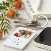 Music Player Foto Frame Personalisierte BESTE FREU Schlüsselanhänger (Vorderseite rechts)