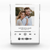 Music Player Photo Frame With Custom Spotify Code Fotoblock (Vorderseite)