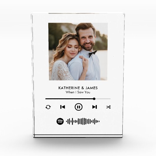 Music Player Photo Frame With Custom Spotify Code Fotoblock (Vorderseite)