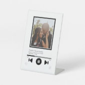 Music Player Photo Personalized Sockelschild (Vorderseite)