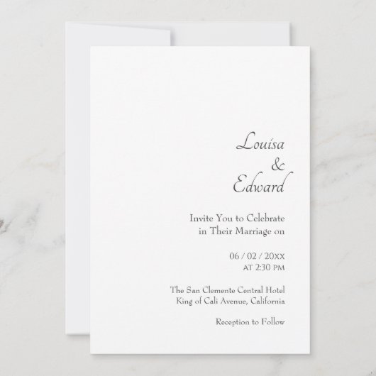 Music Player Wedding Einladung (Rückseite)