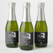 Music Player Wedding Schaumweinetikett (Flaschen)