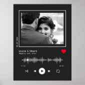 Music Player Wedding Verlobung Poster (Vorne)