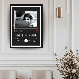 Music Player Wedding Verlobung Poster