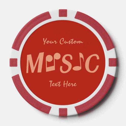 MUSIC-Poker-Chips Pokerchips (Vorderseite)
