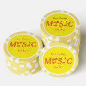 MUSIC-Poker-Chips Pokerchips (Stapel)