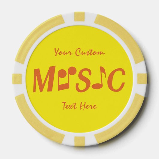 MUSIC-Poker-Chips Pokerchips (Vorderseite)