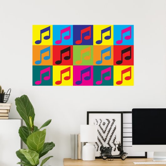Music Pop Art Poster (Heimbüro)