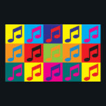 Music Pop Art Poster<br><div class="desc">Music Pop Art. Wenn Music Ihr Hobby, Beruf oder Besessenheit ist, zeigen Sie es mit großen Musik-T - Shirt, Tasse, Aufklebern und vielem mehr. Sie sind auch tolle Geschenke für andere Musikfans!</div>