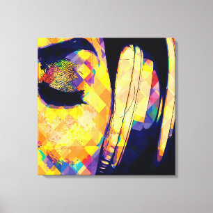 Music Popart Leinwanddruck