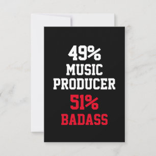 Music Producer Badass Karte